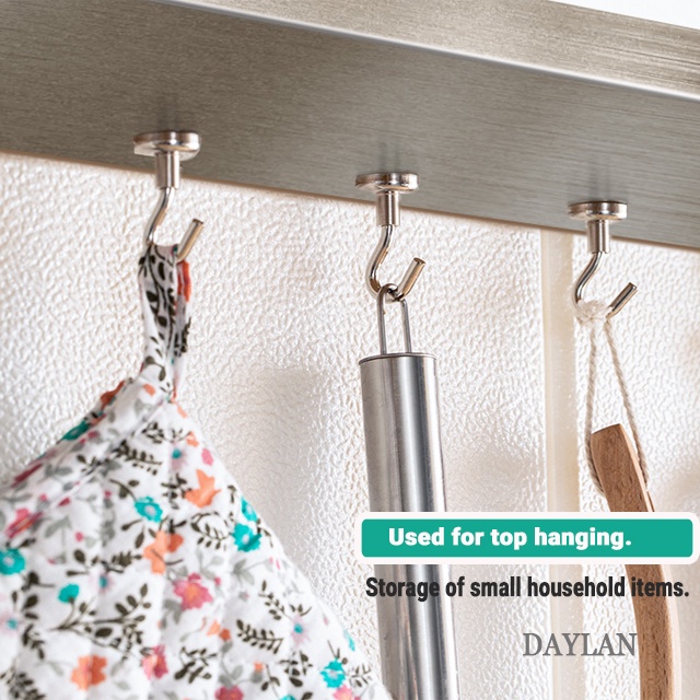 Móc Nam Châm Bằng Thép Không Gỉ Chịu Lực 15KG Có Giá Đỡ Cho Nhà Bếp / Văn Phòng