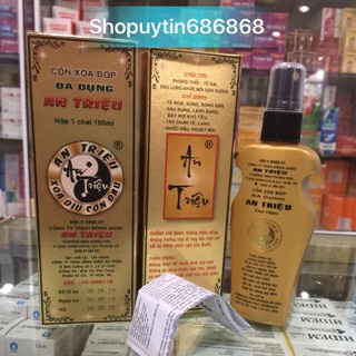 CHÍNH HÃNG CỒN XOA BÓP ĐA DỤNG AN TRIỆU 100ML