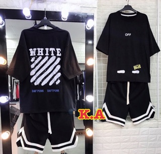 Áo thun tay lỡ unisex O WHITE