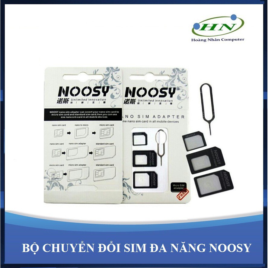 Bộ Kit Adapter khay sim Noosy + Que chọc simh231