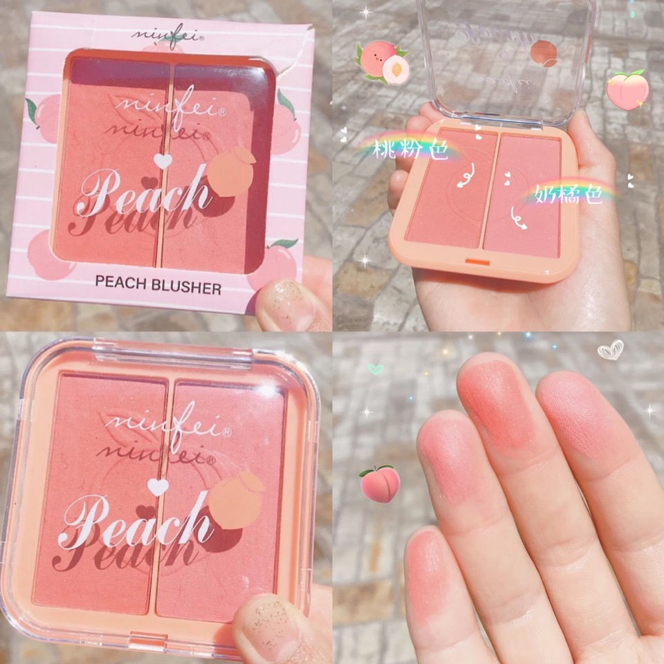 Phấn Má Hồng Minfei 2 Ô Hàng Nội Địa Trung Xinh Xắn Để Trang Điểm  Nội Địa Trung