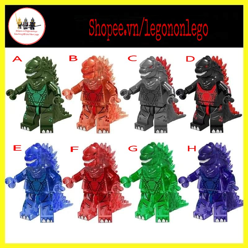 Minifigure non lego quái vật Godzilla các màu