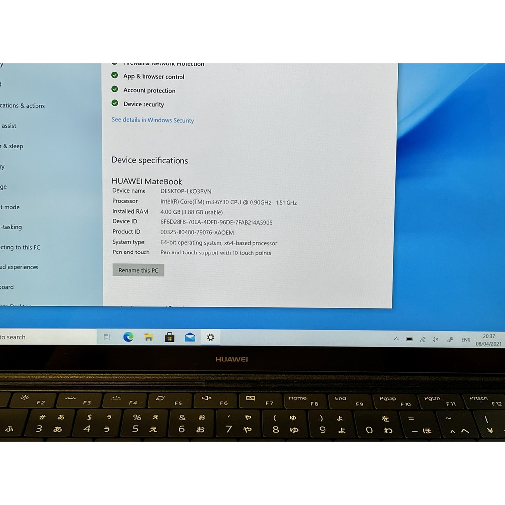 Laptop 2 in 1 HuaWei MateBook Intel Core M3 (laptop và máy tính bảng) kèm bao da bàn phím