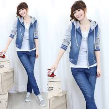 ÁO KHOÁC JEAN CÓ NÓN