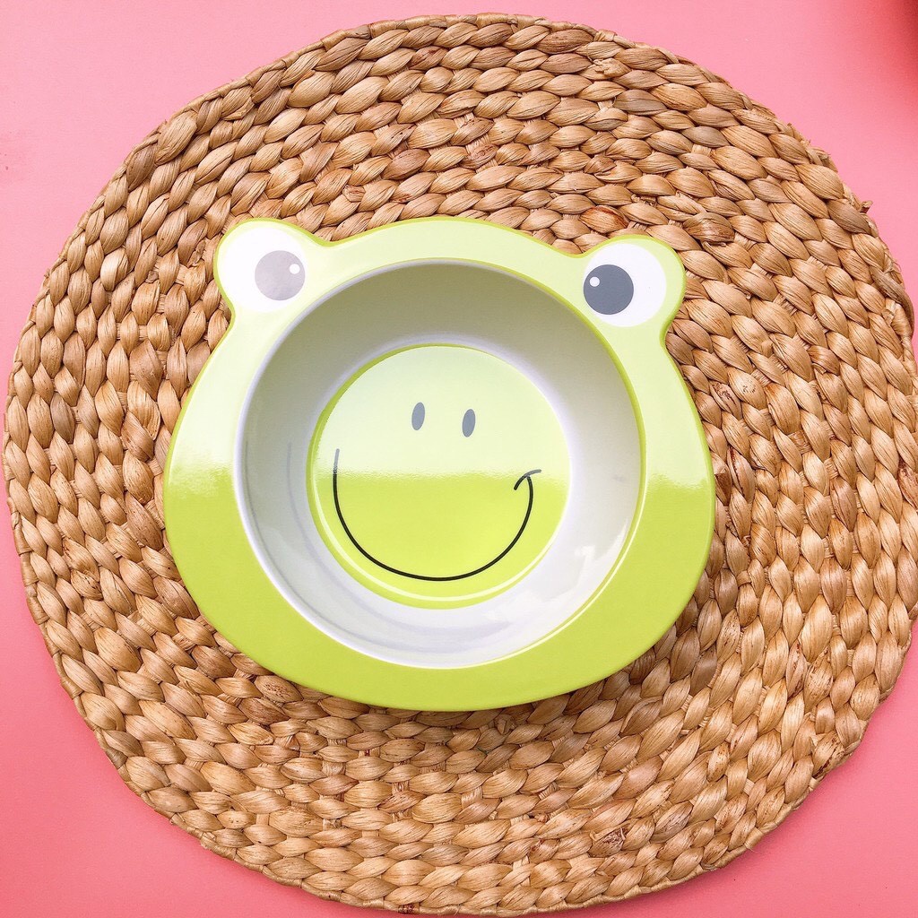 Bát ăn dặm sợi tre hình con vật ngộ nghĩnh cho bé (tiệt trùng và luộc được)