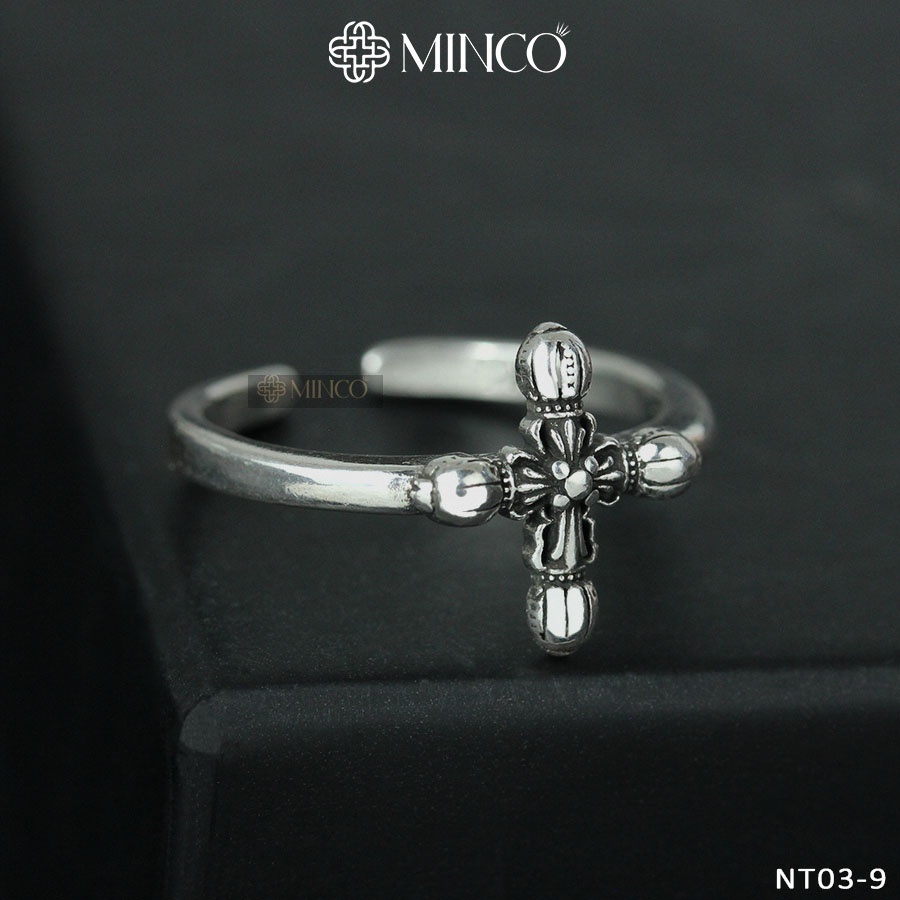 Nhẫn Chrome Heart Phong Cách dành cho Nam và nữ Minco Accessories phụ kiện thời trang cá tính NT03-9
