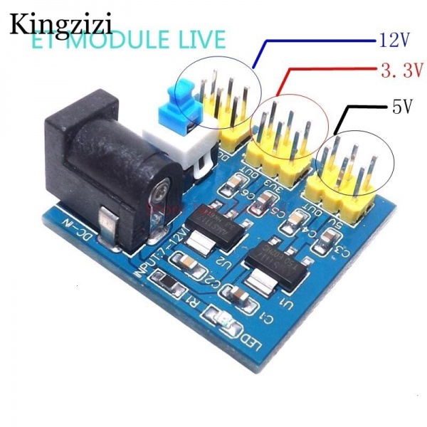 Mô Đun Hạ Áp DC-DC 12V Sang 3.3V 5v Chuyên Dụng Cho Arduino