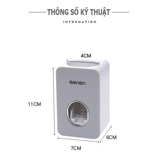 Hộp nhả kem đánh răng tự động Mengni Oenon dính tường