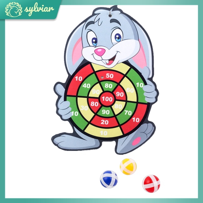 Bộ Đồ Chơi Phi Tiêu Dính Bóng Vui Nhộn Cho Bé Chơi Thể Thao Trong Nhà / Ngoài Trời