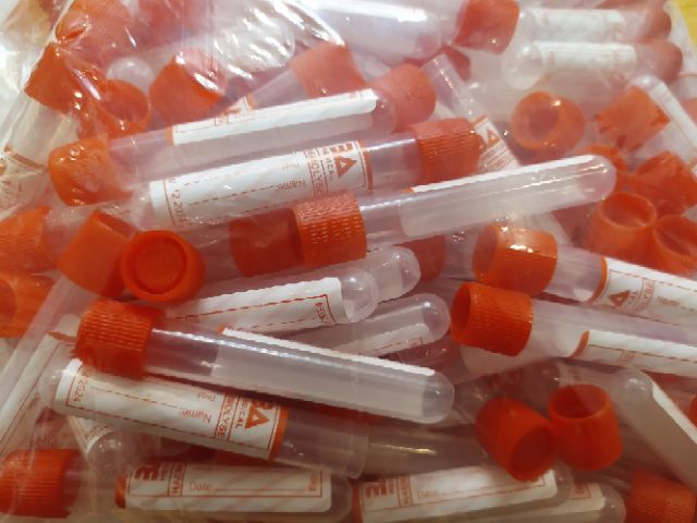 100 ống nghiệm 5ml có nắp không chất chống đông