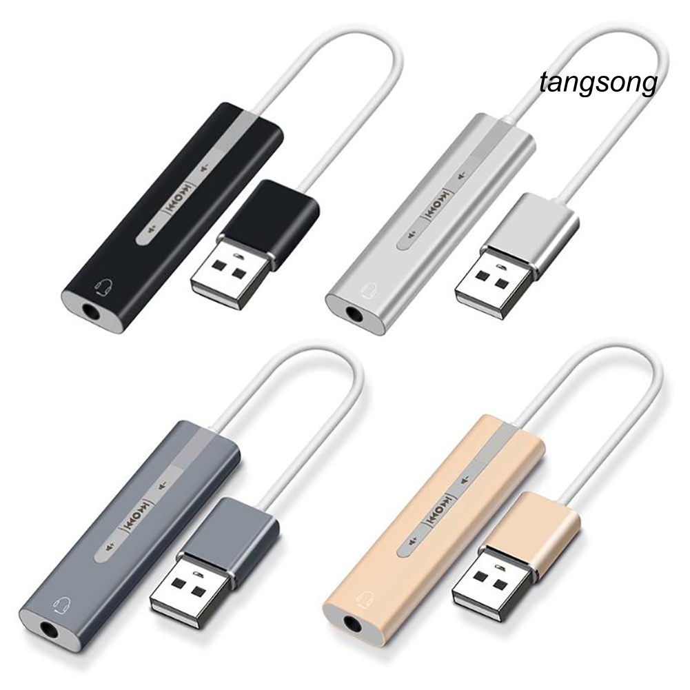 Đầu Chuyển Đổi Thẻ Âm Thanh Usb Sang 3.5mm 7.1 2 Trong 1 | BigBuy360 - bigbuy360.vn