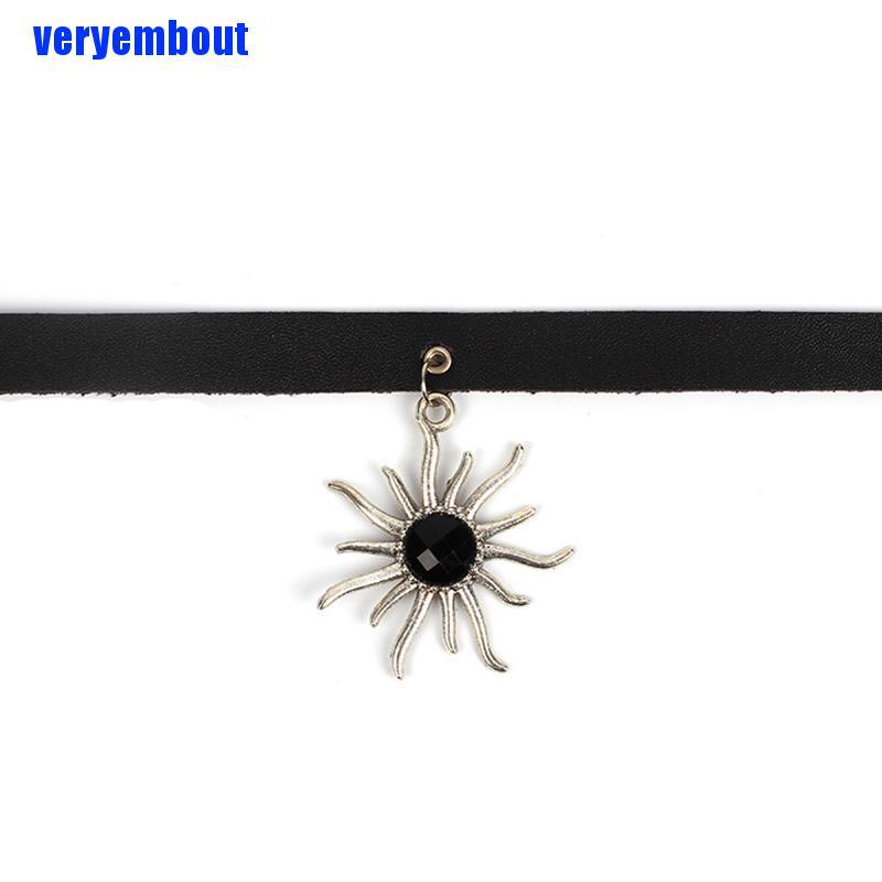 Vòng Cổ Choker Da PU Đính Gai Nhọn Phong Cách Gothic Punk