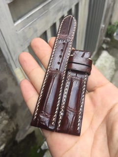 Dây da đồng hồ handmade da cá sấu Nhập Khẩu