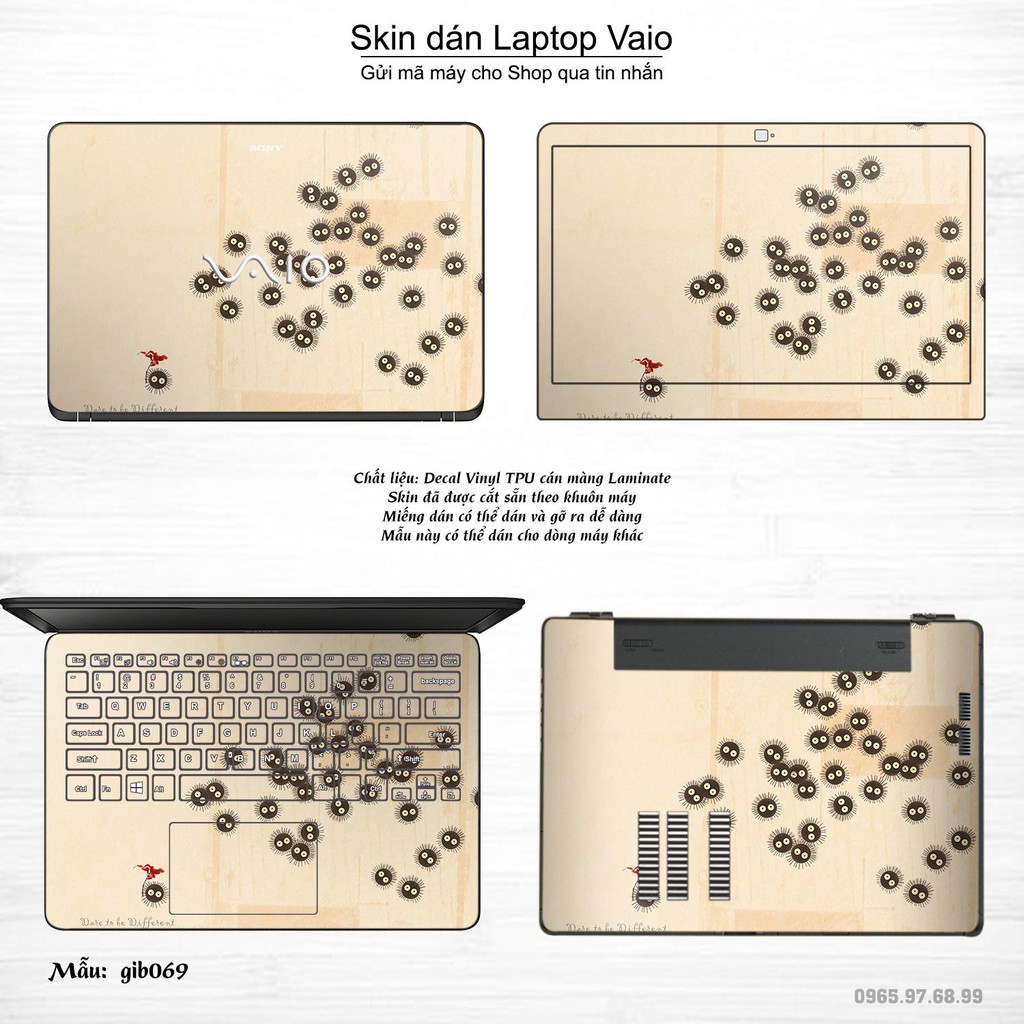 Skin dán Laptop Sony Vaio in hình Ghibli _nhiều mẫu 11 (inbox mã máy cho Shop)