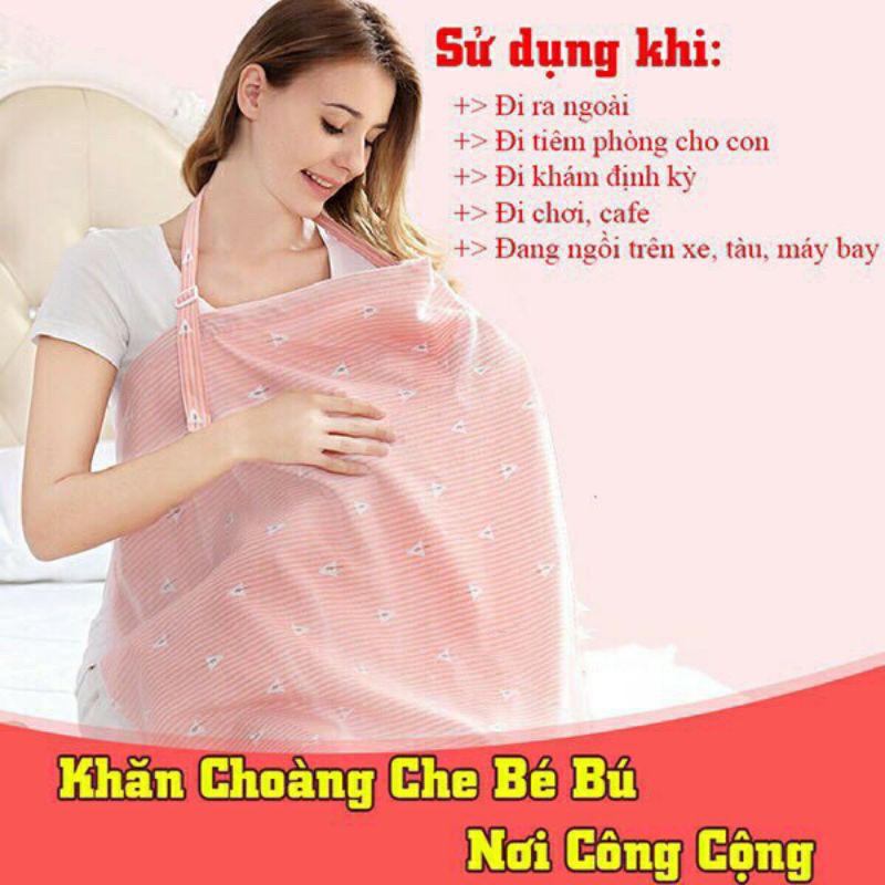 Khăn choàng cho bé bú