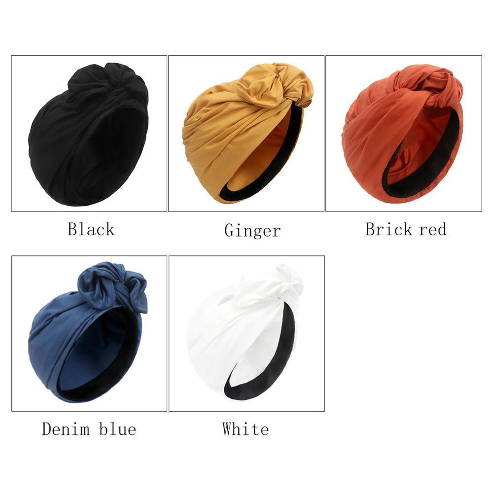 MUVAKO Khăn Trùm Đầu Turban Phong Cách Pháp Cho Nữ