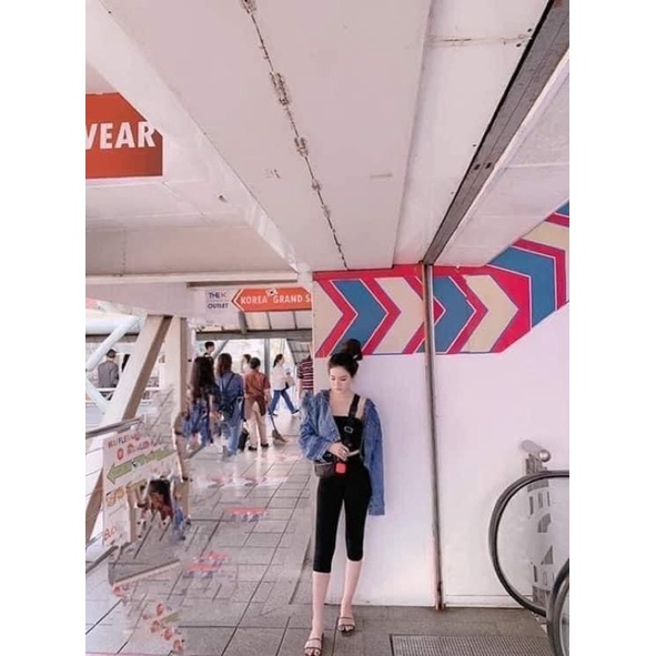 Quần legging Lửng qua gối chuẩn hàng Rainbow Thái Lan