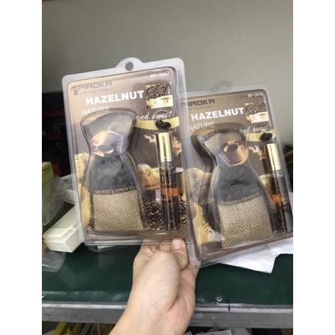 . Túi thơm treo xe kèm tinh dầu hương Cafe Hazelnut Korea