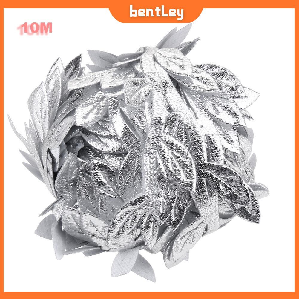 [IN STOCK/BEN] 10m Nature Leaf Artificial Vine Leaves Wedding Decor Gold Silver Foliage