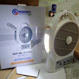 Quạt sạc tích điện Roman HFR12B1