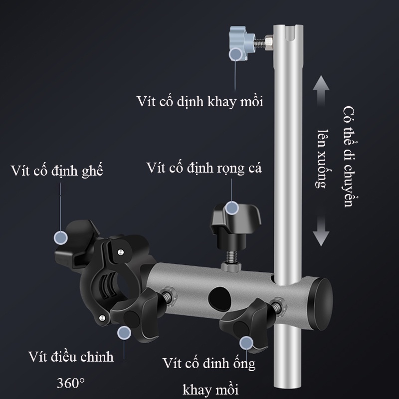 Bộ Pat Gắn Ghế Săn Hàng Chất Liệu Nhựa ABS Cao Cấp LK-18