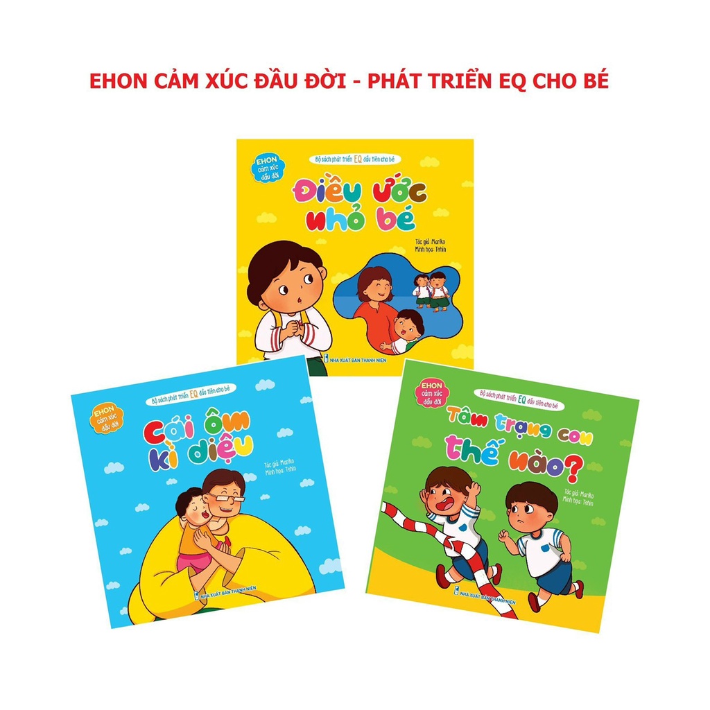 Sách - Bộ Ehon Cảm Xúc Đầu Đời – Phát Triển EQ Cho Bé (Bộ 3 Cuốn)