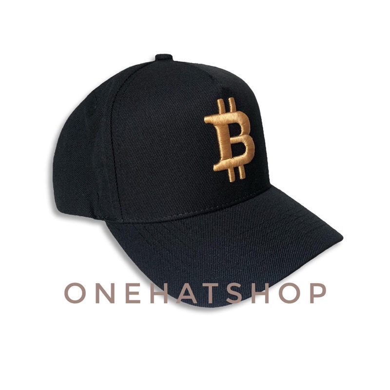 Nón lưỡi trai logo Bitcoin- fom vuông trucker Aframe- Brand Onehatshop- sản xuất tại Việt nam