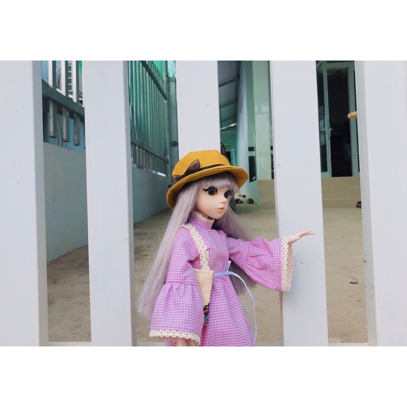 đầm baby doll cho búp bê bjd 1/4