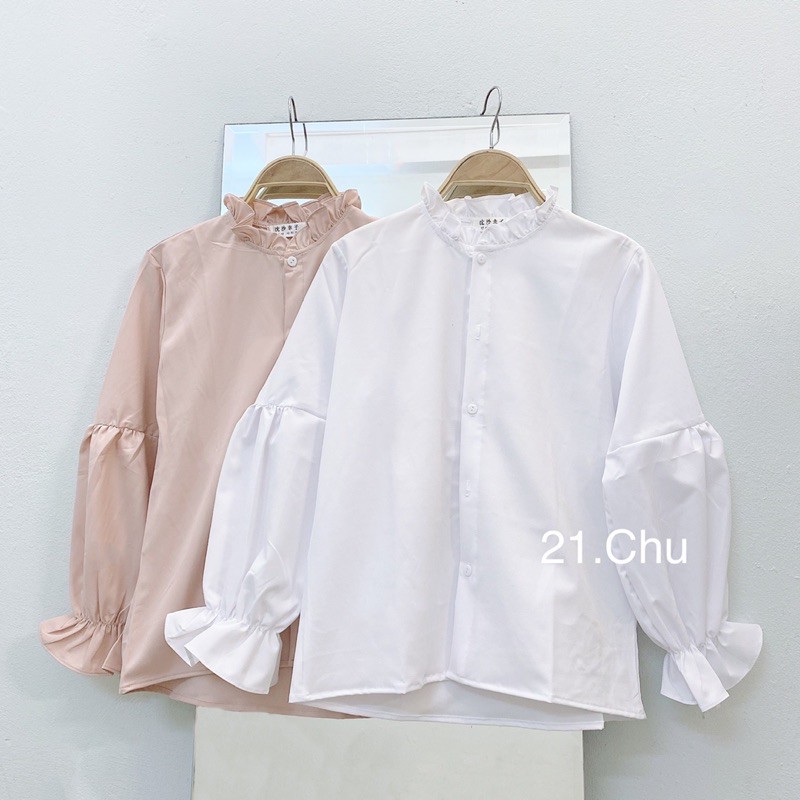 [FREESHIP] Áo điệu cổ bèo 2 màu