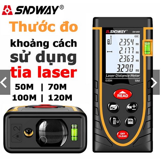 [CHÍNH HÃNG SNDWAY]Thước đo khoảng cách laser SNDWAY H-D510/H-D710/SW40/SW50/SW60/SW80/SW100