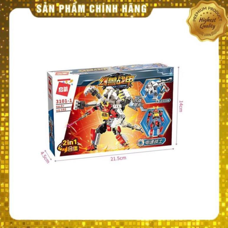 Đồ chơi giáo dục xếp hình Lego mô hình siêu nhân và quái thú