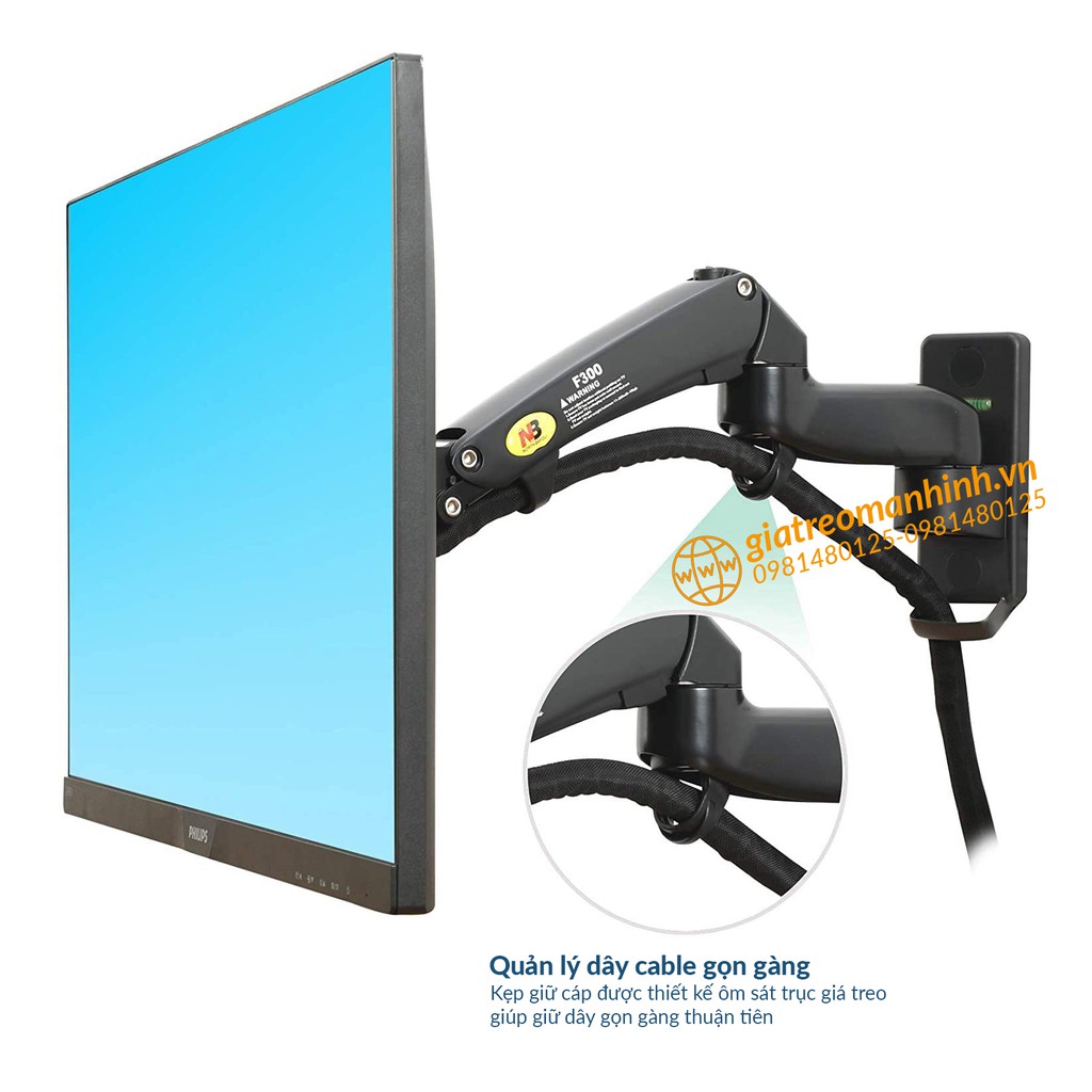 Giá Treo Màn Hình NB-F300 Tương Thích Màn 29 - 35 Inch / Lắp Đặt Treo Tường Tùy Chỉnh Đa Năng - Xoay Màn 360 Độ