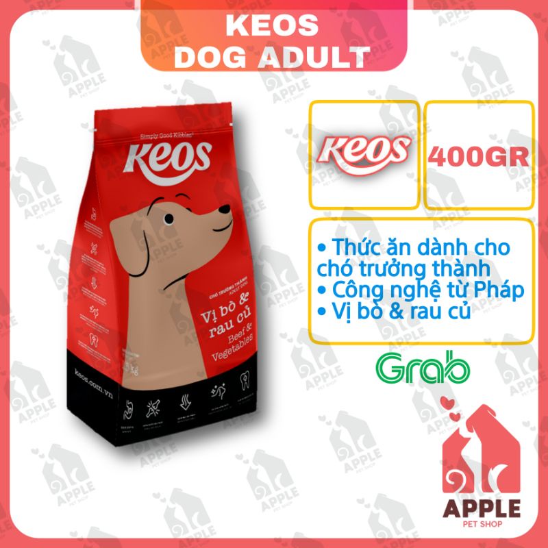 [KEOS DOG ADULT] [400GR] Thức ăn hạt cho chó trưởng thành Keos