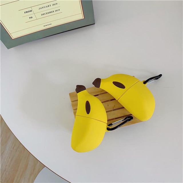 Case vỏ bao airpod 1 2 3 Pro Quả chuối đựng tai nghe không dây Airpodsi11 i12 i18 i100 ... BANANA