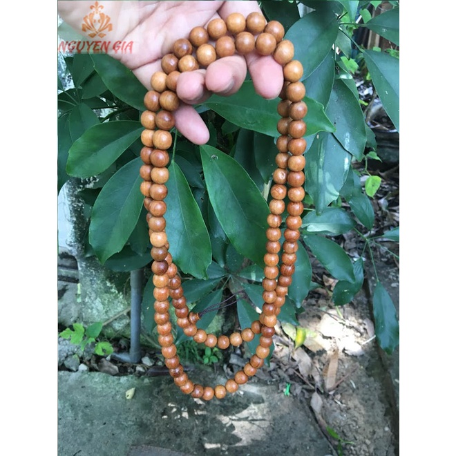Vòng cổ, vòng tay phong thủy 108 hạt Gỗ Ngọc Am 10 mm