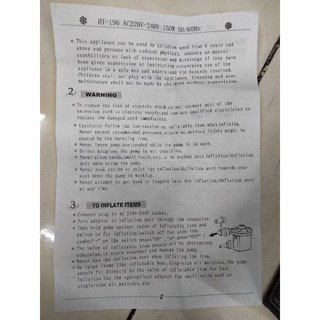 Bơm điện mini 2 chiều bơm phao bể bơi