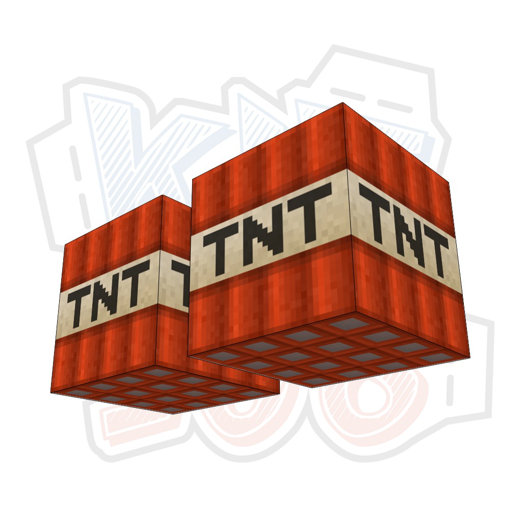 Mô hình giấy Minecraft TNT block