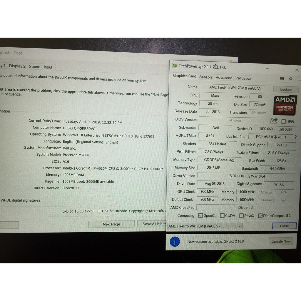 Laptop Dell Precision M2800 I7 4610M, Ram 4G, SSD 128G, Vga rời 2 GB AMD FirePro W4170M ,15.6 inch full HD. | BigBuy360 - bigbuy360.vn