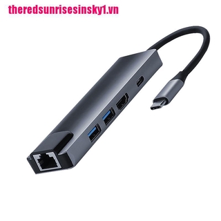 (3C) Dock Chuyển Từ Type-C Hub Usb-C Sang Hdmi Usb 3.0 Đa Năng