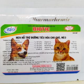Men hỗ trợ đường tiêu hoá chó mèo 5g