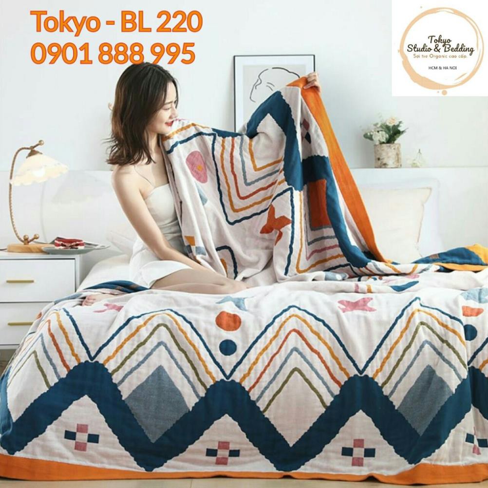 HOT🔴TH Chăn Xô Thu cho bé Cotton Sợi tre Organic_Dòng Cao cấp siêu kháng khuẩn