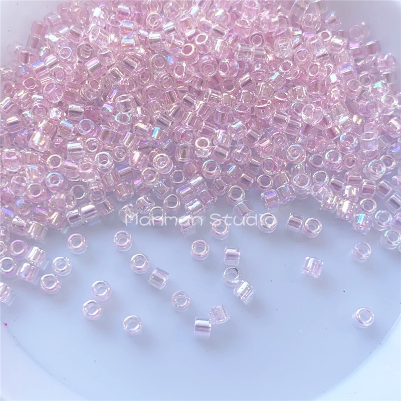 Chuỗi Hạt Thủy Tinh 2mm 10g Nhiều Màu Sắc Dùng Làm Đồ Trang Sức Thủ Công