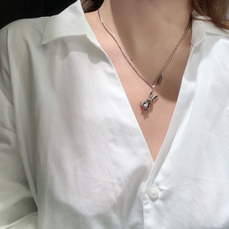 Dây chuyền mặt hình thỏ dễ thương cá tính