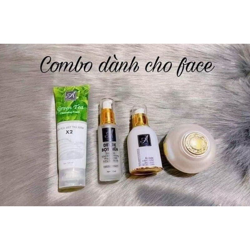 Trọn bộ COMBO 4 món serun Face pháp sữa rửa mặt DETOX bọt biển chính hãng | BigBuy360 - bigbuy360.vn