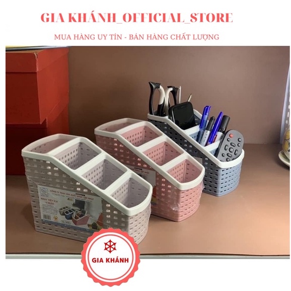 Kệ Đựng Bút Kệ Đựng Đồ Đa Năng, Khay Nhựa , Khay tiện ích, Đựng Bút 4 ngăn Việt Nhật - LD 2103
