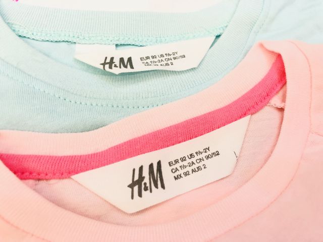 Bộ cotton dài tay HM cho bé gái 10-14kg