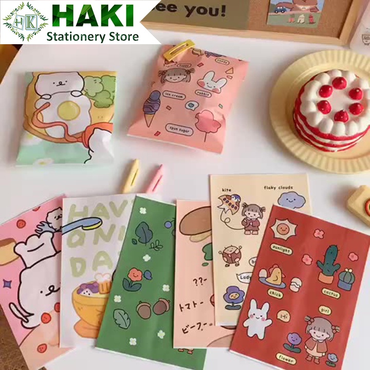 Túi giấy mini đựng quà HAKI đựng bánh kẹo, scrunchies nhiều hình xinh xắn