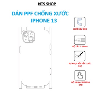 Dán PPF chống xước mặt sau Iphone 13
