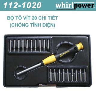 Bộ tô vít 20 chi tiết (chống tĩnh điện) Whirlpower 112-1020
