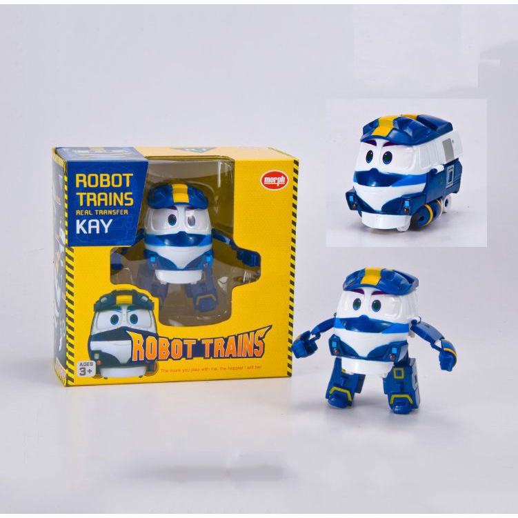 Robot Trains Transformation Anime Figures PVC RT Kay Alf Duke Train Car Robot Family Figure Toys for kids